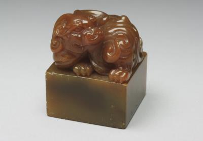 图片[2]-Orpiment seal with animal knob, Yang Yuxuan, 17th century, late Ming to early Qing dynasty-China Archive